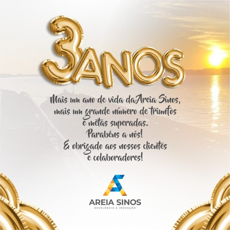 3 anos de Areia Sinos