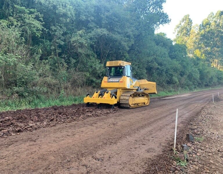 Começam obras de pavimentação do acesso a Ponte Preta, no Alto Uruguai